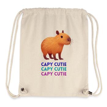 Charming Capybara - Stanley/Stella Recycled Gym Bag - natural - Front