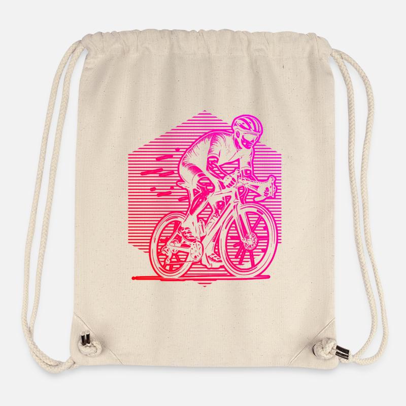 Un incontournable pour les vrais vélos de route - Sac à cordon recyclé Stanley/Stella - blanc naturel