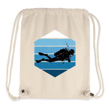 Diving Fokus pur - Stanley/Stella recycelter Gym Bag - Naturweiß - Vorne