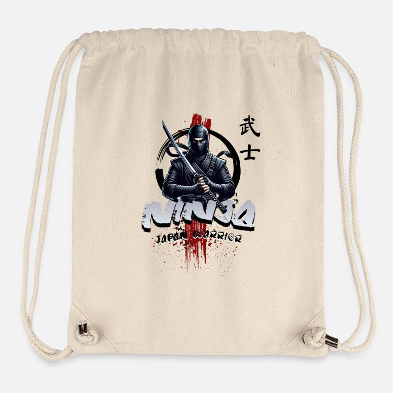 Ninja Japan Warrior - Stanley/Stella Recycled Gym Bag - natural