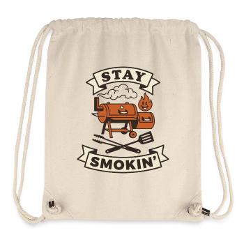 Smoker barbecue meat keeps smoking - Stanley/Stella Recycled Gym Bag - natural - Front