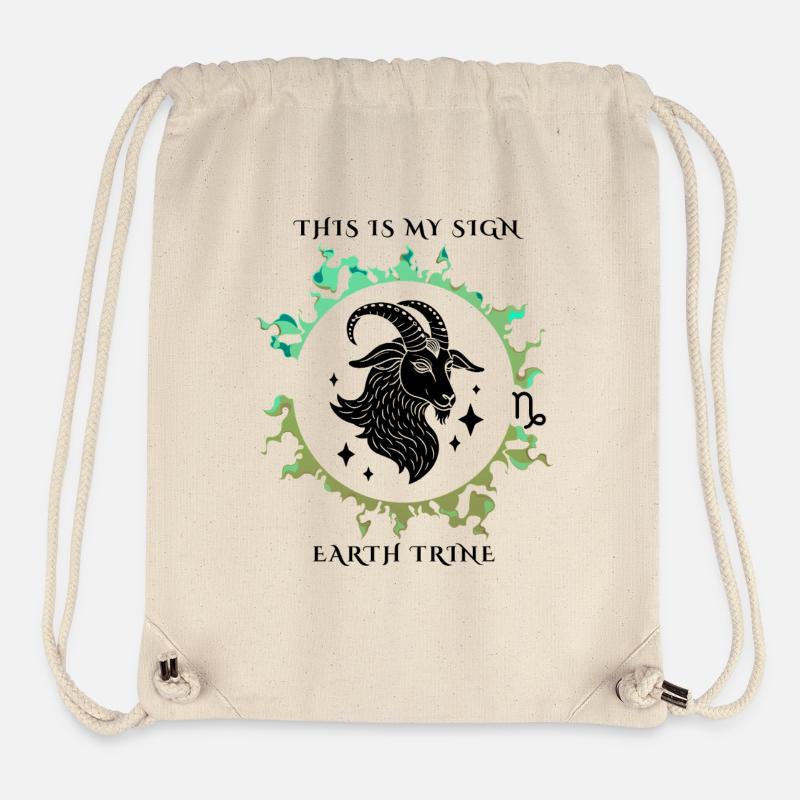 Mein Zeichen Steinbock - Stanley/Stella recycelter Gym Bag - Naturweiß