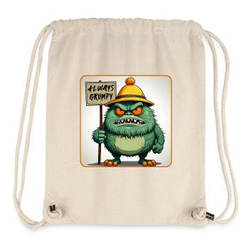Petit homme de mauvaise humeur et - Sac à cordon recyclé Stanley/Stella - blanc naturel - Devant