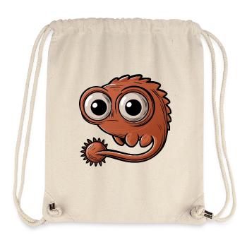 Little funny fantasy monster with big eyes - Stanley/Stella Recycled Gym Bag - natural - Front