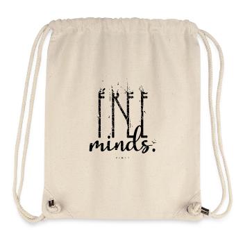 FREE MINDS - Sac à cordon recyclé Stanley/Stella - blanc naturel - Devant