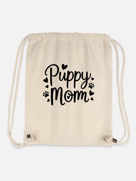 Welpe Hund - Stanley/Stella recycelter Gym Bag - Naturweiß