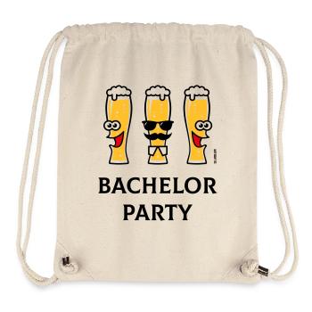 Bachelor Party (Stag Night / Beer Glasses / 3C) - Stanley/Stella Recycled Gym Bag - natural - Front
