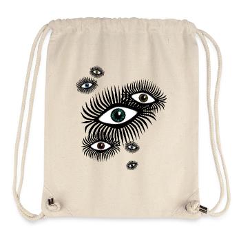 sixties eyes 60s 7 Augen psychedelic - Stanley/Stella recycelter Gym Bag - Naturweiß - Vorne