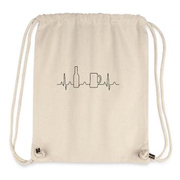 Pulslinie Bier - Stanley/Stella recycelter Gym Bag - Naturweiß - Vorne