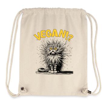 Cat vegan, Comic - Stanley/Stella Recycled Gym Bag - natural - Front