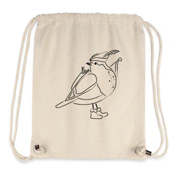 Robin Hood Redthroat Black - Stanley/Stella Recycled Gym Bag - natural - Front