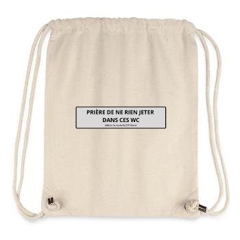 Toilet sticker - Stanley/Stella Recycled Gym Bag - natural - Front