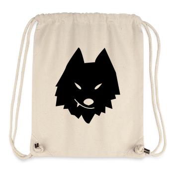 Wolfskopf Stilisiert - Stanley/Stella recycelter Gym Bag - Naturweiß - Vorne