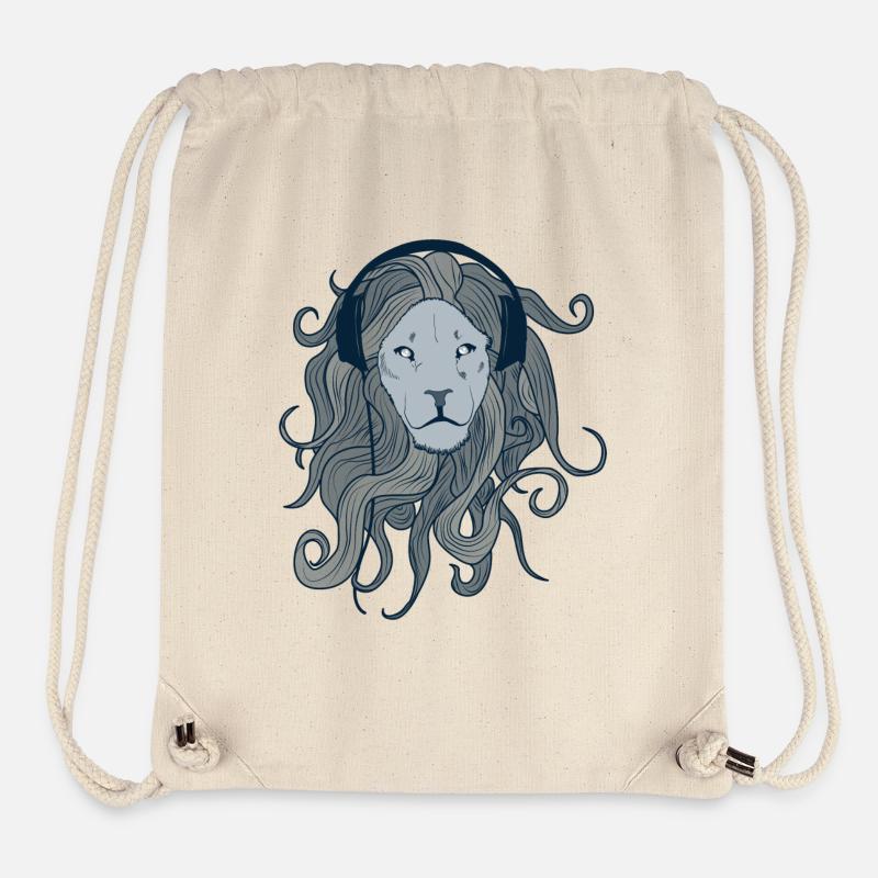 Lion - Sac à cordon recyclé Stanley/Stella - blanc naturel