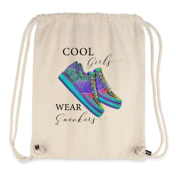 Baskets Les filles cool portent des baskets Chaussures de sport - Sac à cordon recyclé Stanley/Stella - blanc naturel - Devant