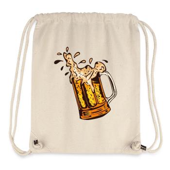beer mousse binouse mug glass alcohol 17102 B - Stanley/Stella Recycled Gym Bag - natural - Front