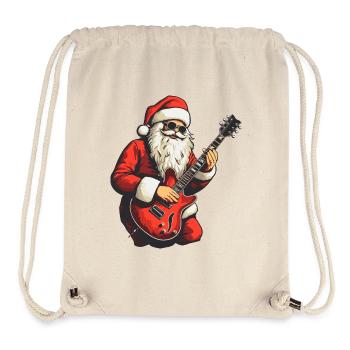 Weihnachtsmann Gitarre Weihnachten Musik - Stanley/Stella recycelter Gym Bag - Naturweiß - Vorne