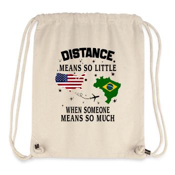 Distanz bedeutet so wenig, wenn jemand viel bedeutet - Stanley/Stella recycelter Gym Bag - Naturweiß - Vorne