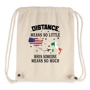 Distanz bedeutet so wenig, wenn jemand viel bedeutet - Stanley/Stella recycelter Gym Bag - Naturweiß - Vorne