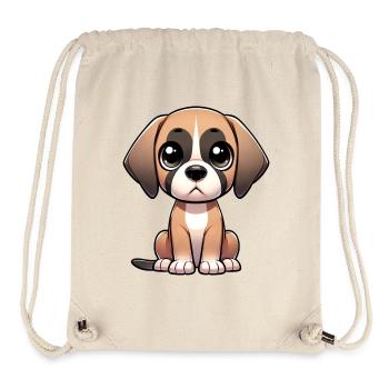 Digital illustration of cute Great Dane - Stanley/Stella Recycled Gym Bag - natural - Front