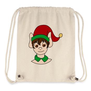 Weihnachtself - Stanley/Stella recycelter Gym Bag - Naturweiß - Vorne