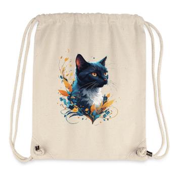 Bunte Katze - Stanley/Stella recycelter Gym Bag - Naturweiß - Vorne