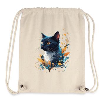 Bunte Katze - Stanley/Stella recycelter Gym Bag - Naturweiß - Vorne