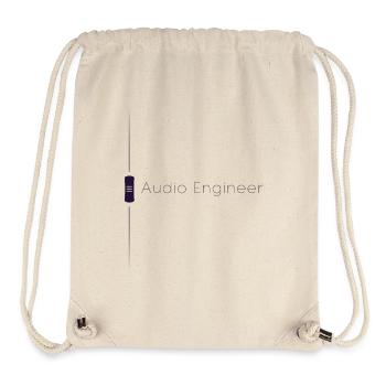 Fader de l’ingénieur du son violet - Sac à cordon recyclé Stanley/Stella - blanc naturel - Devant