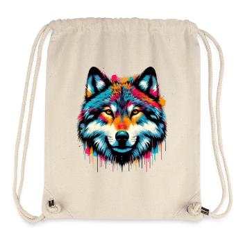 Wolf - Stanley/Stella recycelter Gym Bag - Naturweiß - Vorne