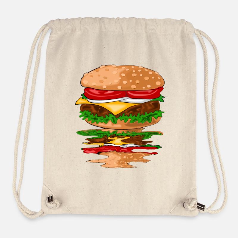 Hamburger - Stanley/Stella Recycled Gym Bag - natural