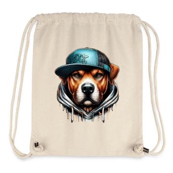 Hund - Stanley/Stella recycelter Gym Bag - Naturweiß - Vorne
