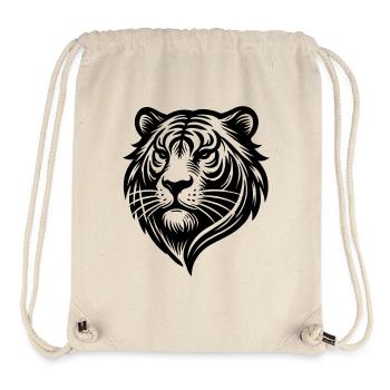 Tiger Head Logo - Stanley/Stella Recycled Gym Bag - natural - Front