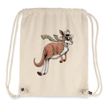 Kangourou élégant - Sac à cordon recyclé Stanley/Stella - blanc naturel - Devant