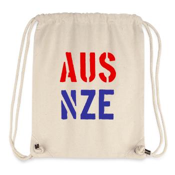 AUS - NZE - Nouvelle-Zélande - Australie - Neuseeland - Sac à cordon recyclé Stanley/Stella - blanc naturel - Devant