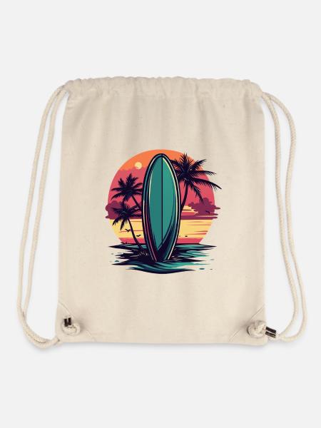 Sunside Surfing - Stanley/Stella recycelter Gym Bag - Naturweiß