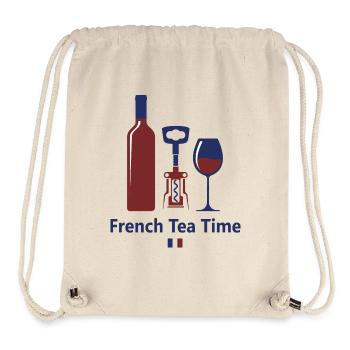 🇫🇷 Wein Frankreich Aperitif Französischer Alkohol Humor 🇫🇷 - Stanley/Stella recycelter Gym Bag - Naturweiß - Vorne