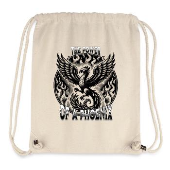 Fiery phoenix with fire - Stanley/Stella Recycled Gym Bag - natural - Front
