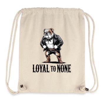 Cuir Loyal Bulldog Rebel - Sac à cordon recyclé Stanley/Stella - blanc naturel - Devant