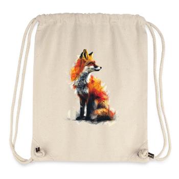Geometrischer Fuchs Aquarell - Stanley/Stella recycelter Gym Bag - Naturweiß - Vorne