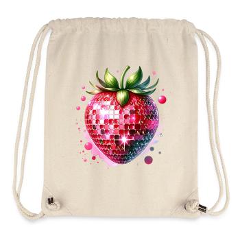 Karneval Kostüm Erdbeer - Stanley/Stella recycelter Gym Bag - Naturweiß - Vorne