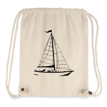 Sailboat Sailing Ship Sailing - Stanley/Stella Recycled Gym Bag - natural - Front