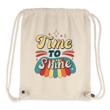 Time Shine Palette Retro - Stanley/Stella recycelter Gym Bag - Naturweiß - Vorne