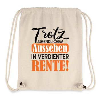 Appearance instead of Pension Satire Pension 2026 - Stanley/Stella Recycled Gym Bag - natural - Front