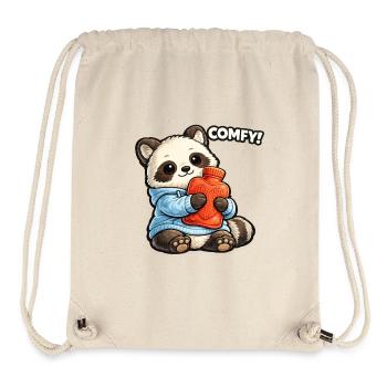 Panda Kuscheltier Wärmflasche - Stanley/Stella recycelter Gym Bag - Naturweiß - Vorne