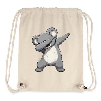 Dab-Koala Motiv – Cartoon Koala - Stanley/Stella recycelter Gym Bag - Naturweiß - Vorne