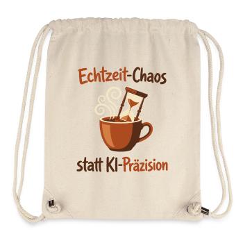 KI-Chaos Kaffee Human Design - Stanley/Stella recycelter Gym Bag - Naturweiß - Vorne