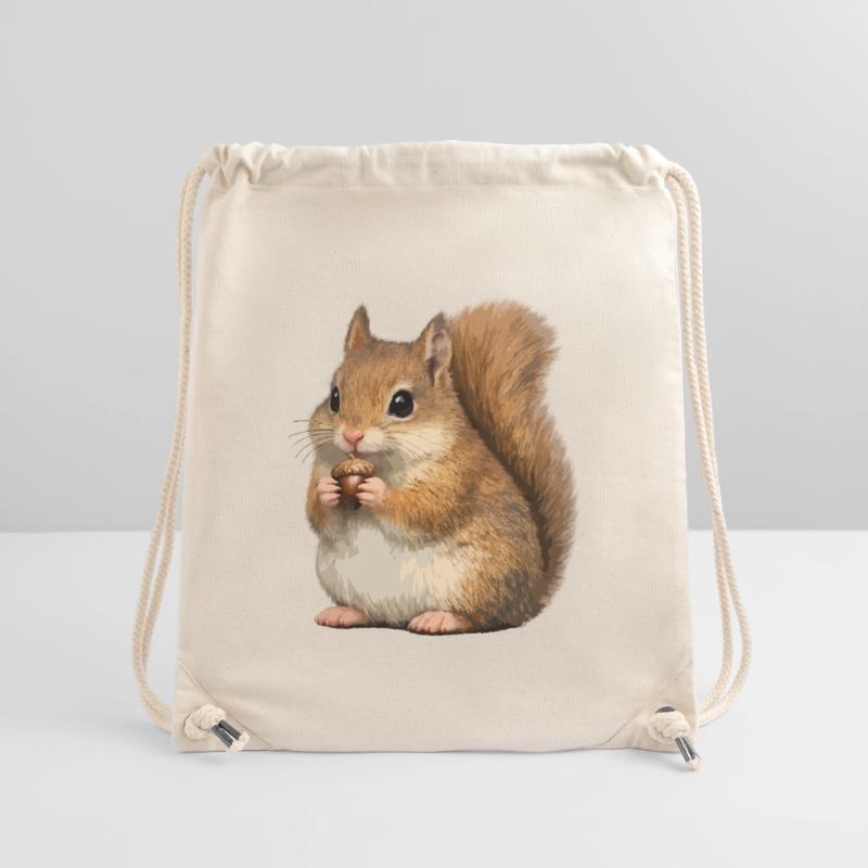 Eichhörnchen mit Eichel Stanley/Stella recycelter Gym Bag