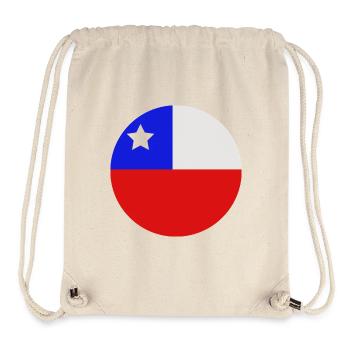 Round Chilean flag - Stanley/Stella Recycled Gym Bag - natural - Front