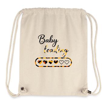 Leopard Loading baby - Stanley/Stella recycelter Gym Bag - Naturweiß - Vorne