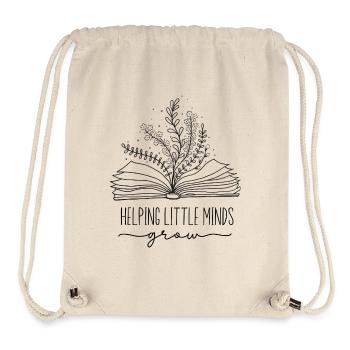 Helping little Minds Grow - Stanley/Stella recycelter Gym Bag - Naturweiß - Vorne